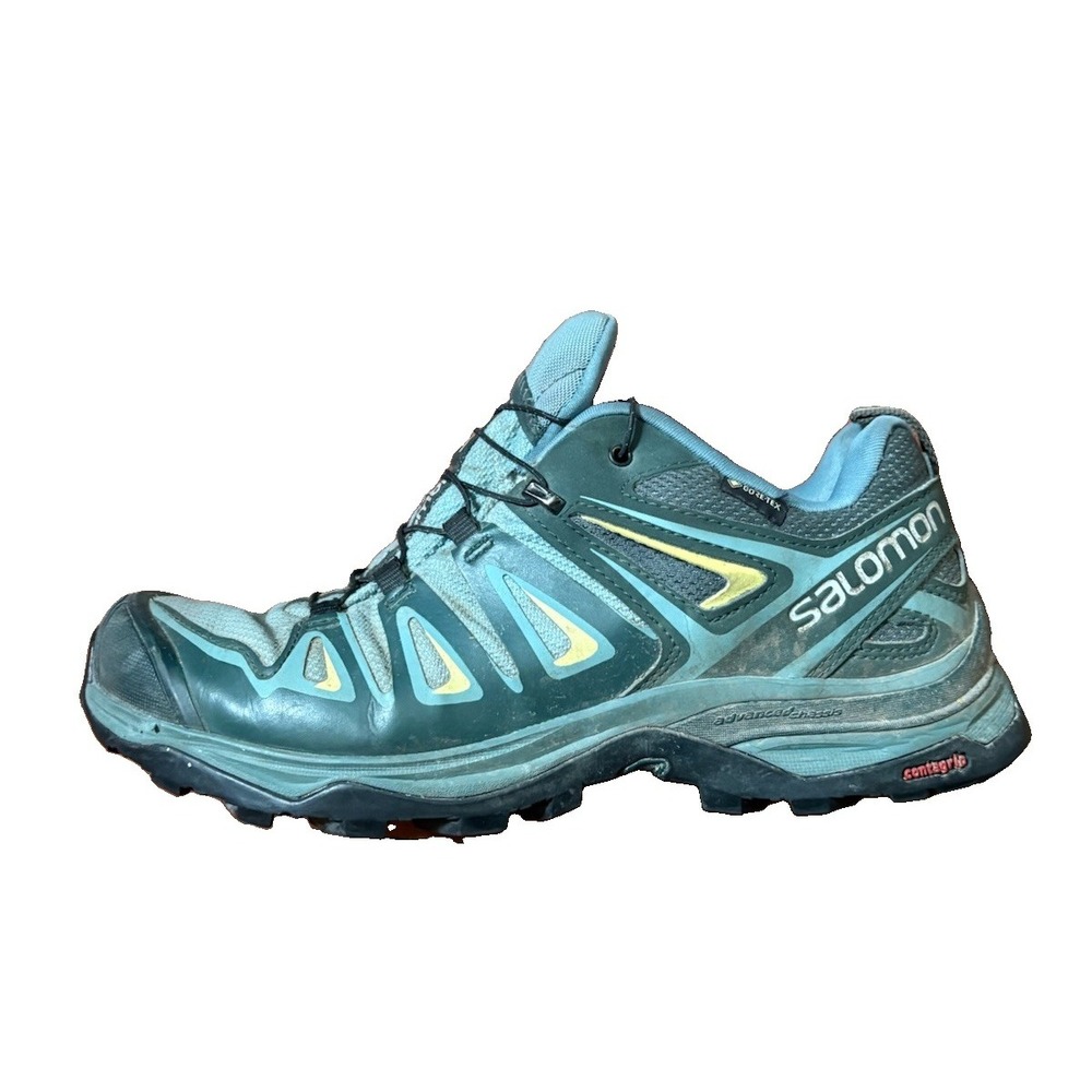 Salomon X-Ultra 3 Low GTX Womens Size 7.5 Blue Outdoor Hiking Shoes